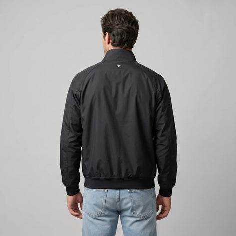 Herren Leichte Harrington-Jacke mit Stehkragen