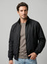 Herren Leichte Harrington-Jacke mit Stehkragen