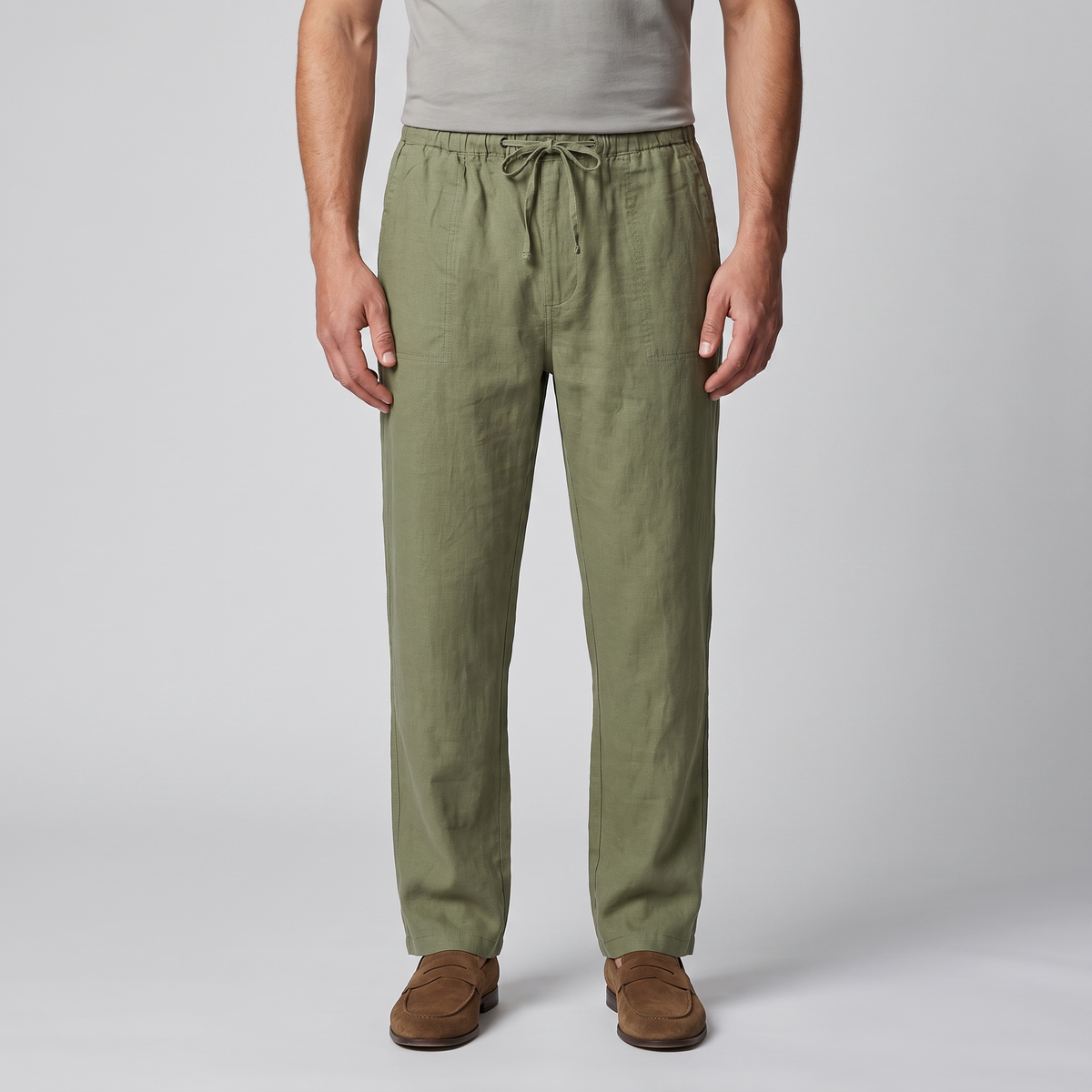 Herren Leichte Leinenhose