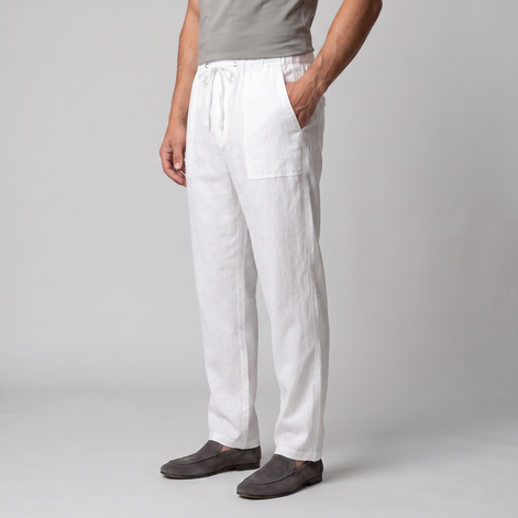 Herren Leichte Leinenhose