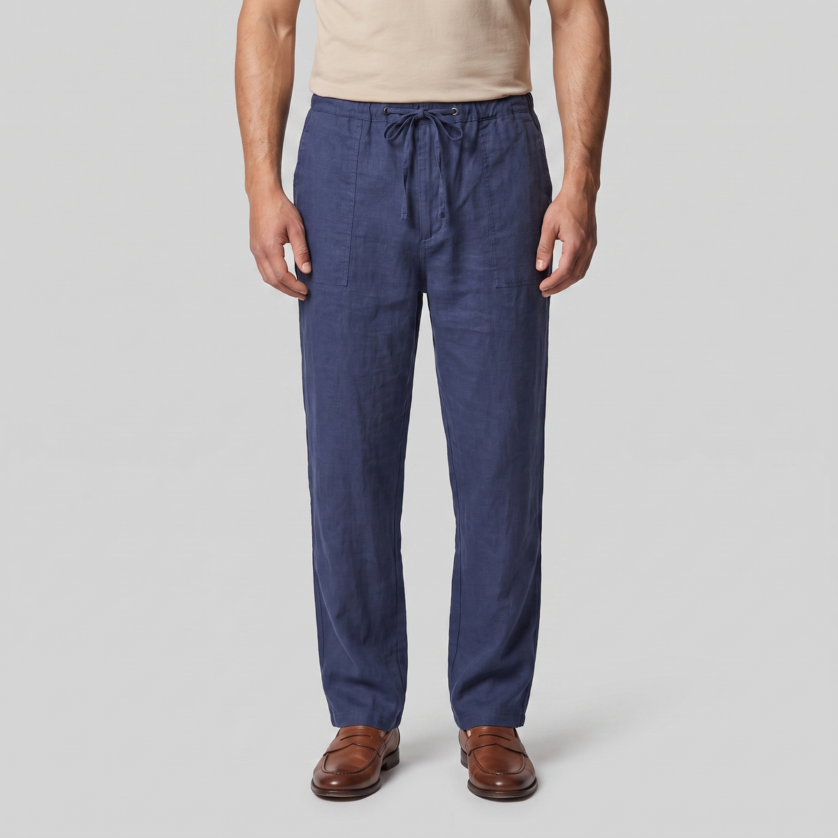 Herren Leichte Leinenhose