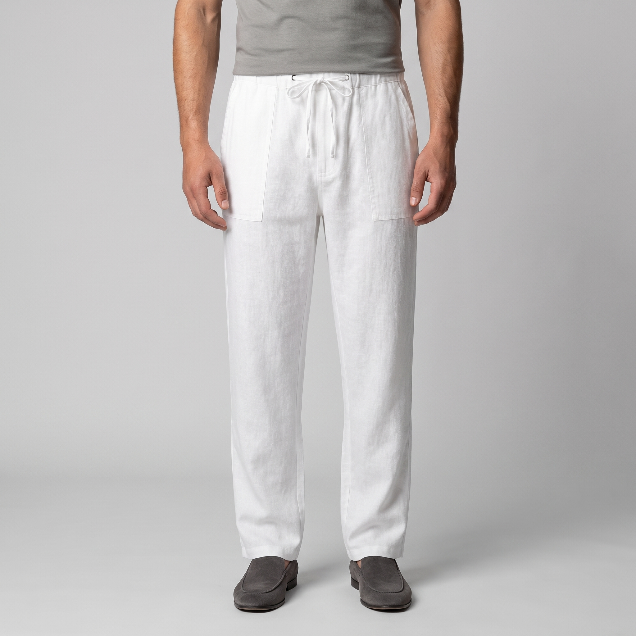 Herren Leichte Leinenhose