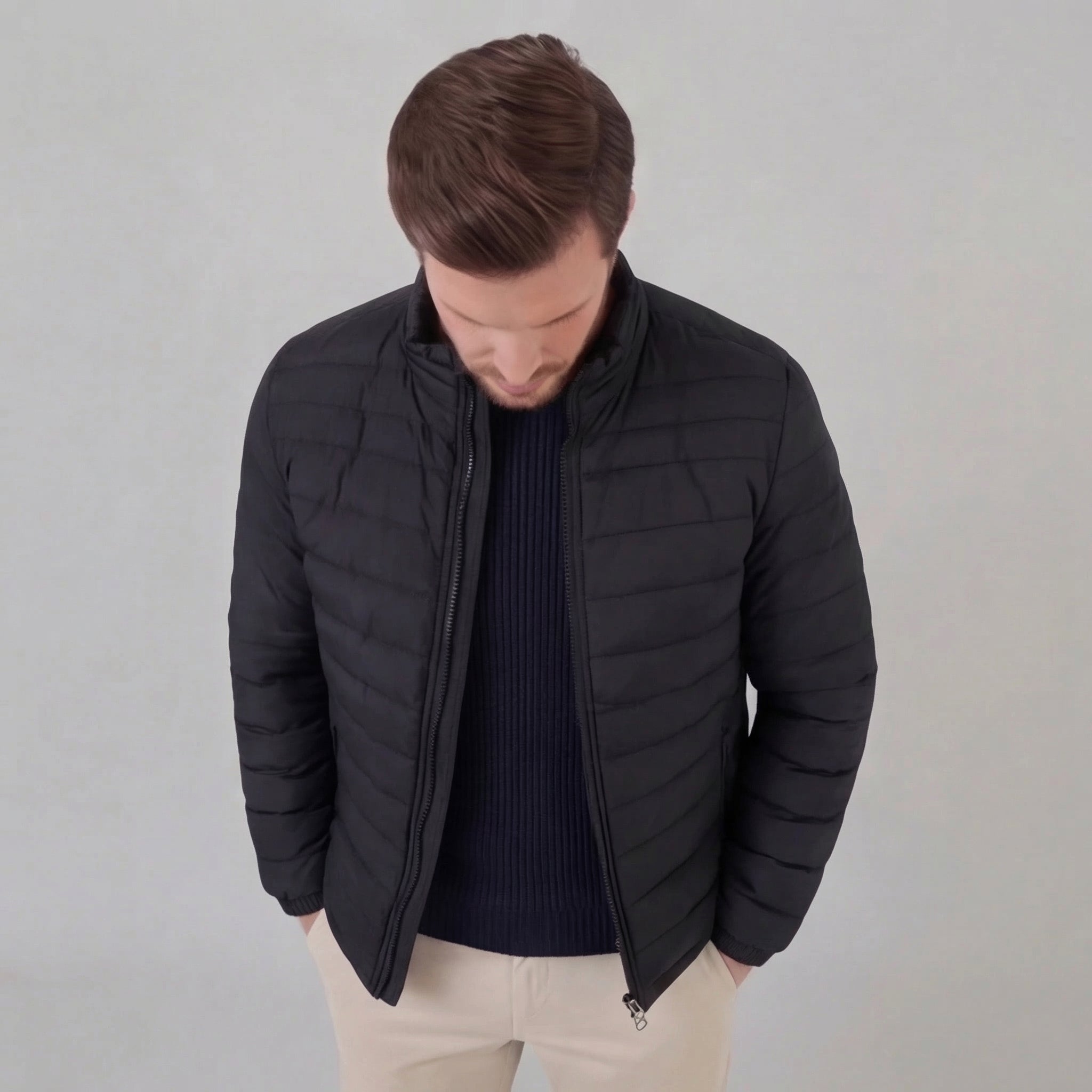 Herren Leichte Pufferjacke für den Frühling