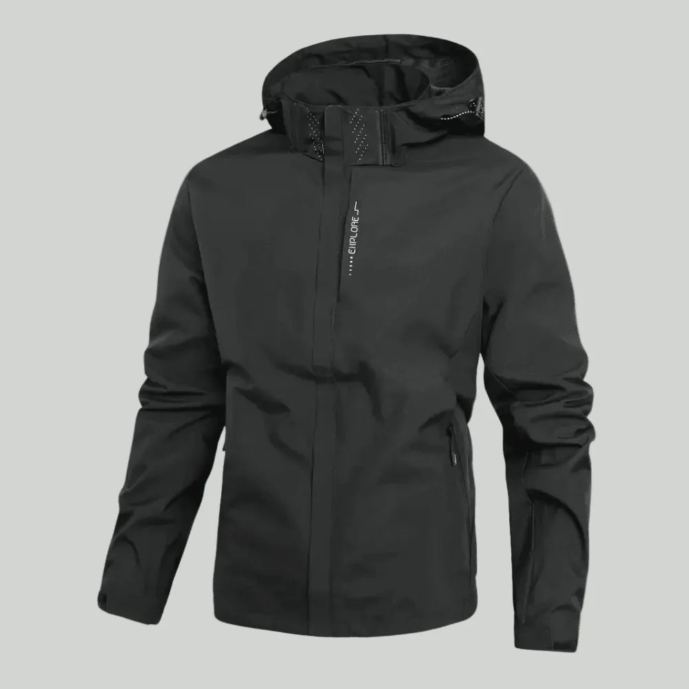 Herren Leichte Wetterfeste Outdoorjacke Wasser- und Winddicht