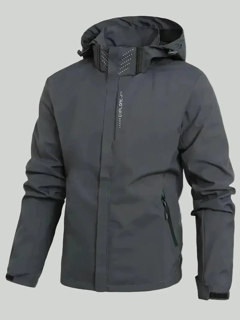 Herren Leichte Wetterfeste Outdoorjacke Wasser- und Winddicht