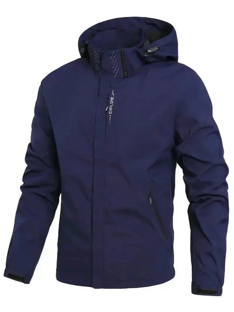 Herren Leichte Wetterfeste Outdoorjacke Wasser- und Winddicht