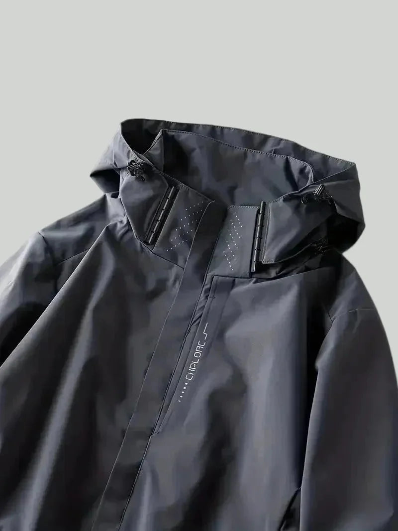 Herren Leichte Wetterfeste Outdoorjacke Wasser- und Winddicht