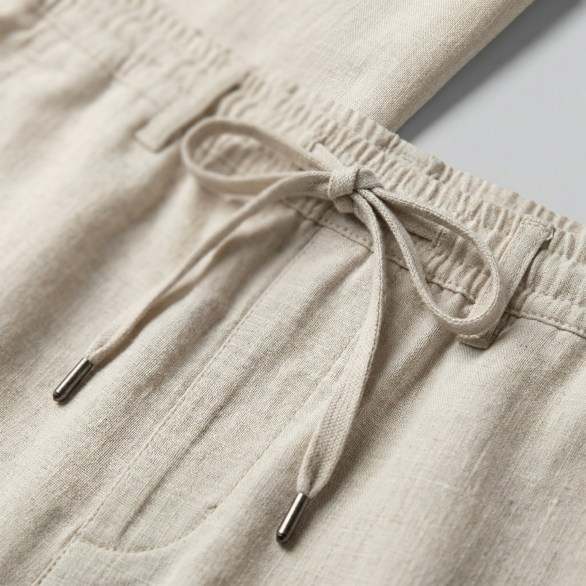 Herren Leinen Slim Fit Hose