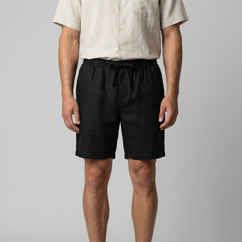 Herren Leinen Sommer Shorts