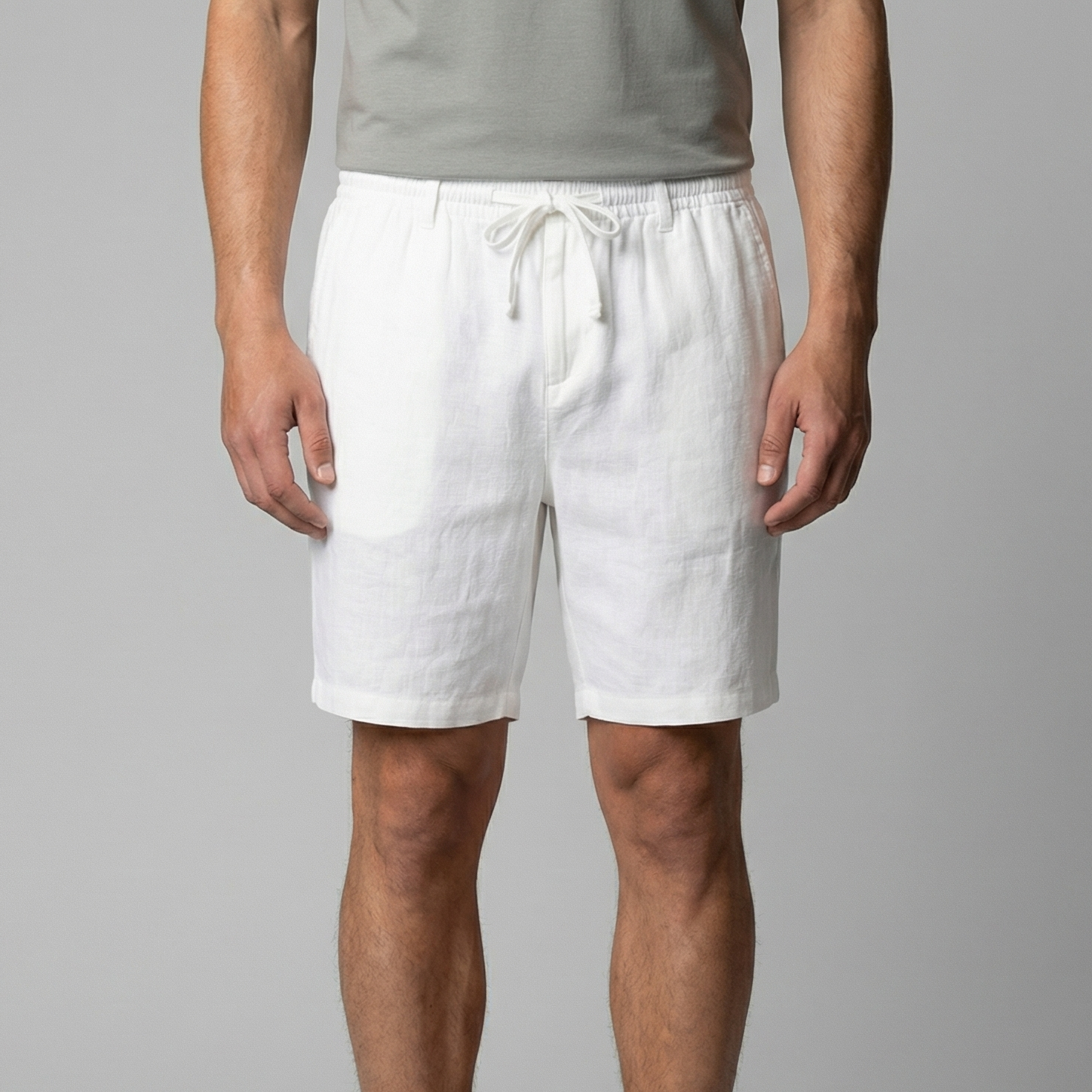 Herren Leinen Sommer Shorts