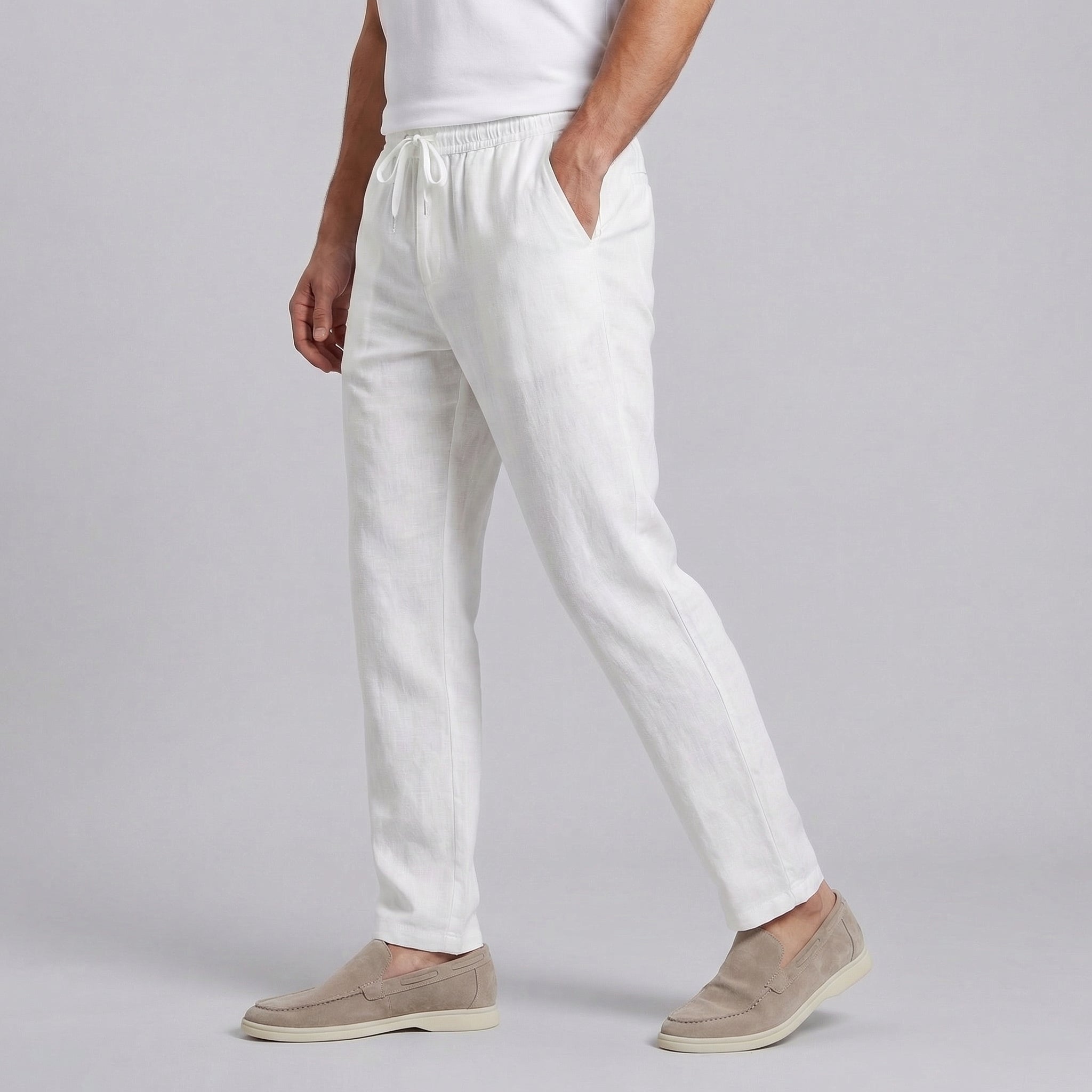 Herren Leinenhose Für Lässigen Komfort