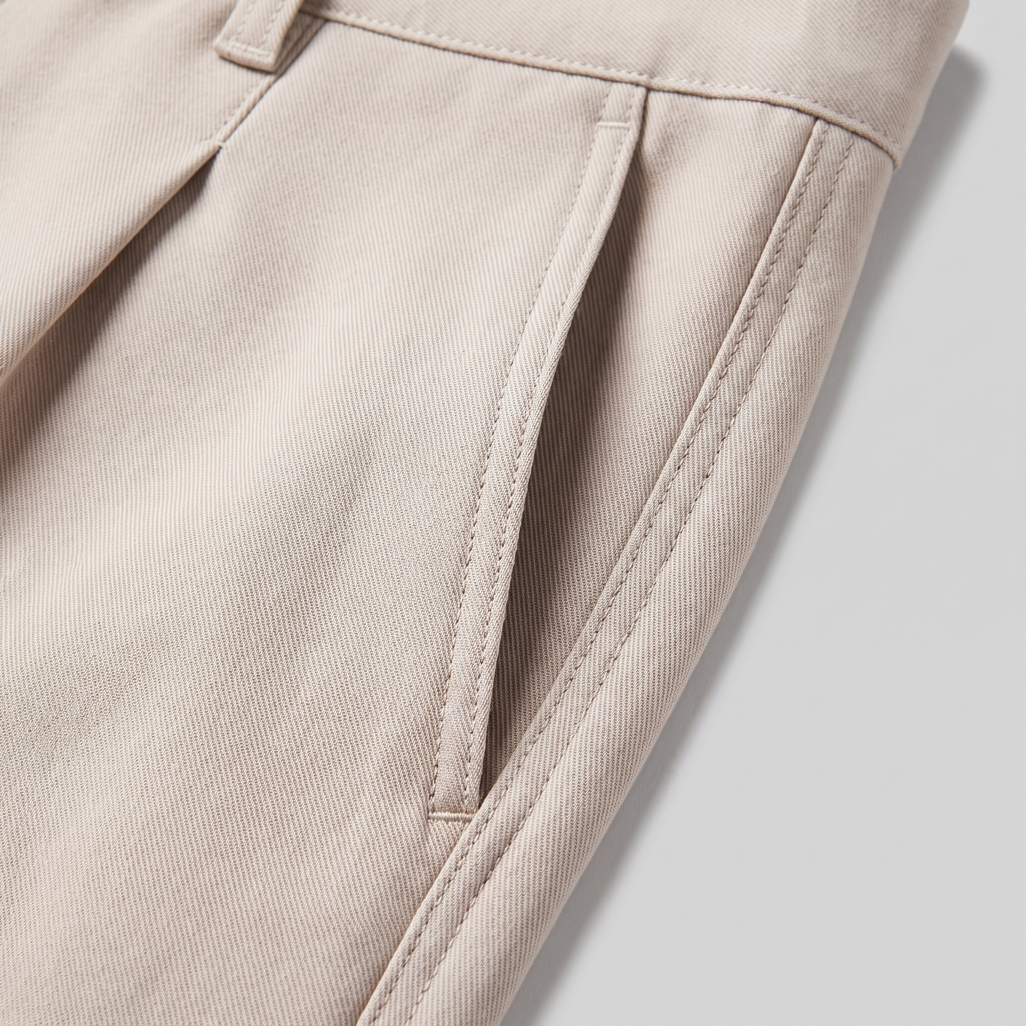 Herren Leinenhose mit Bundfalten