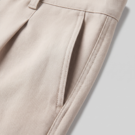 Herren Leinenhose mit Bundfalten