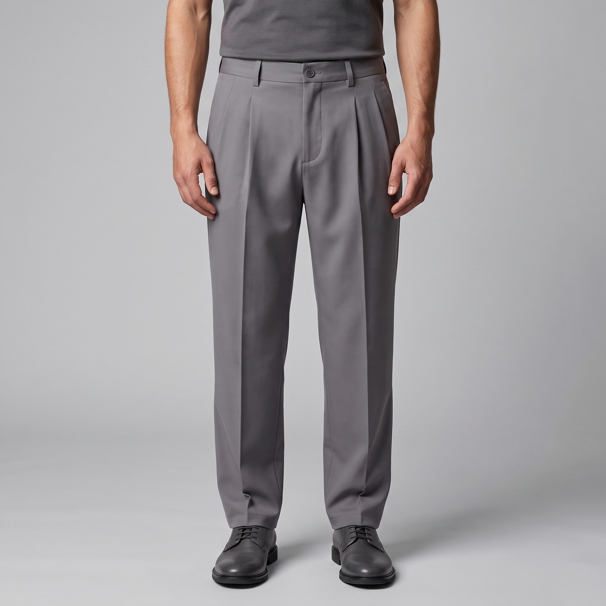 Herren Leinenhose mit Bundfalten
