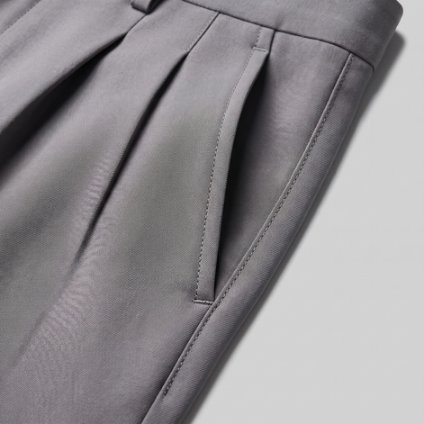 Herren Leinenhose mit Bundfalten