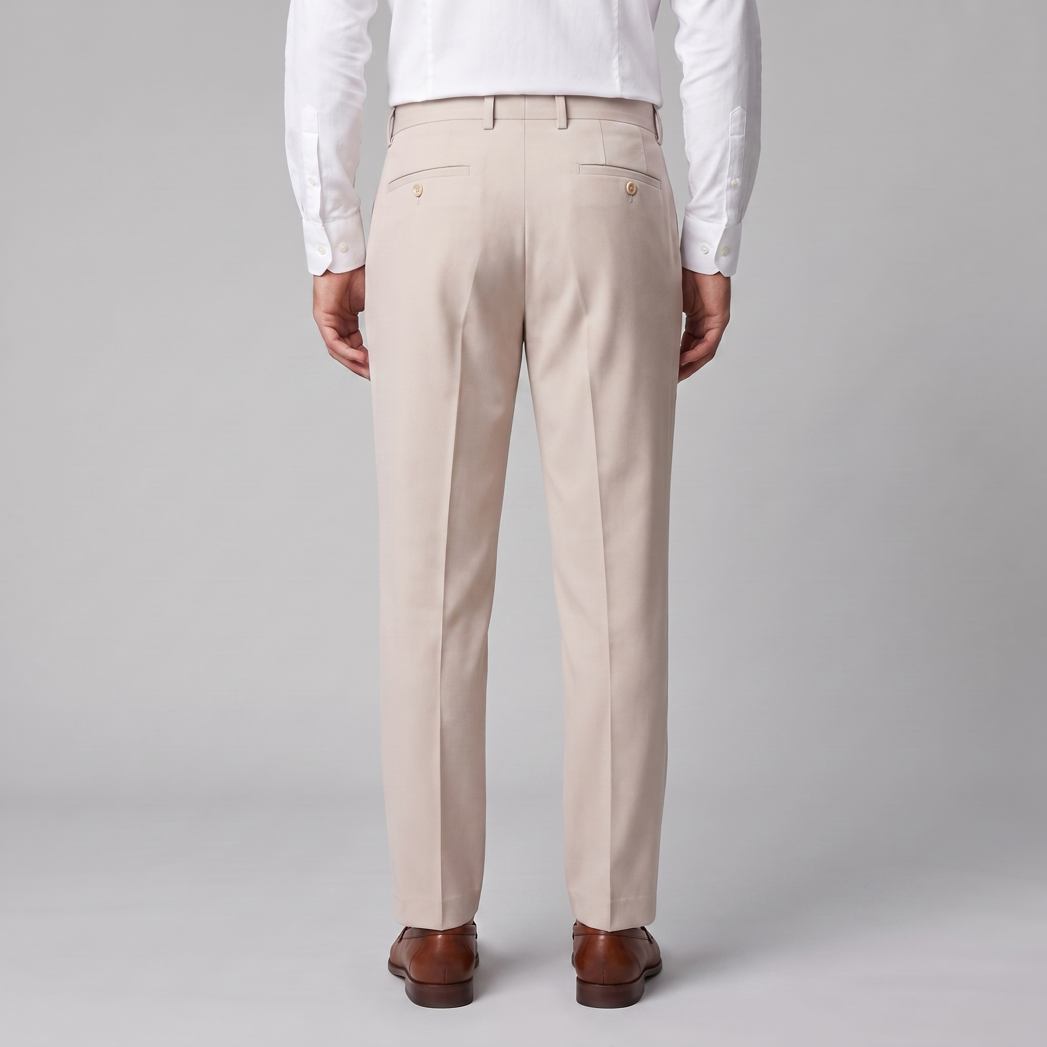 Herren Leinenhose mit Bundfalten