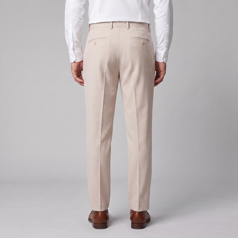 Herren Leinenhose mit Bundfalten