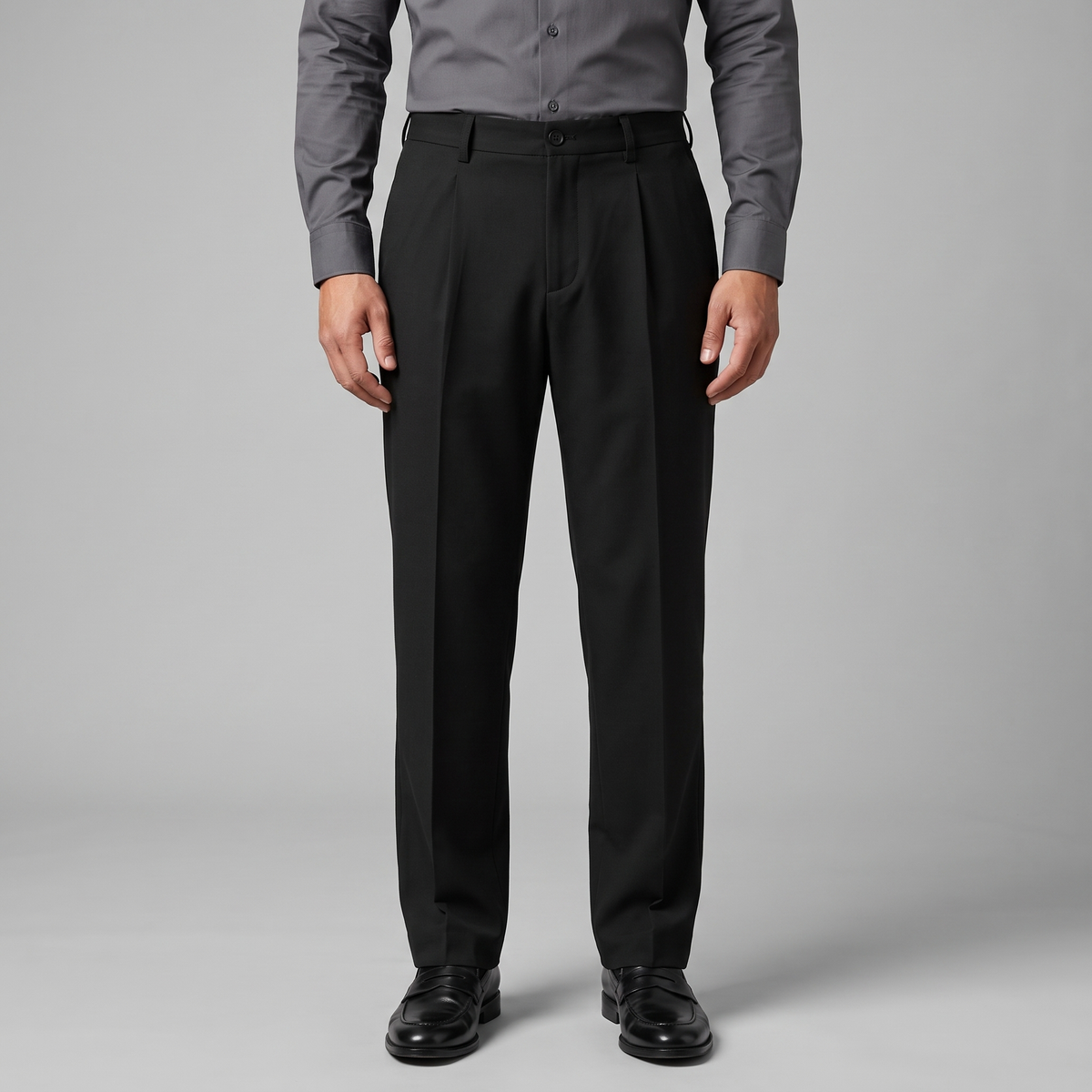 Herren Leinenhose mit Bundfalten