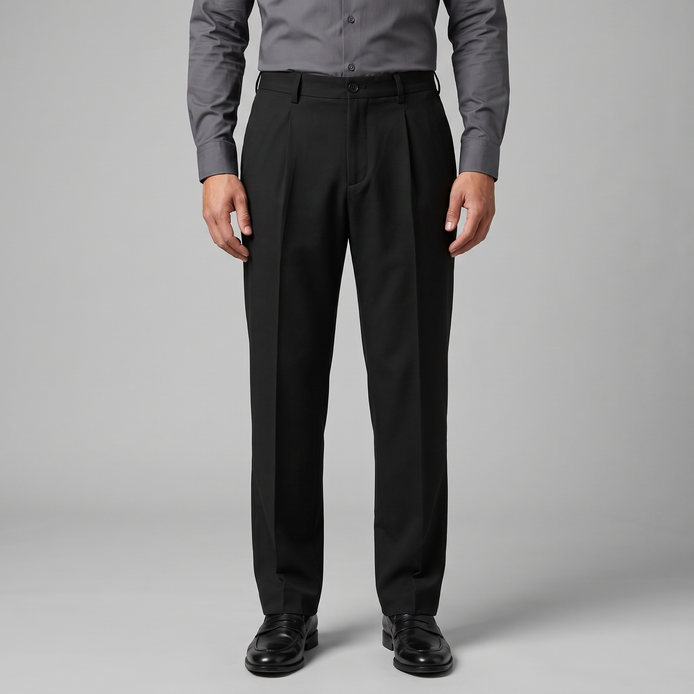 Herren Leinenhose mit Bundfalten