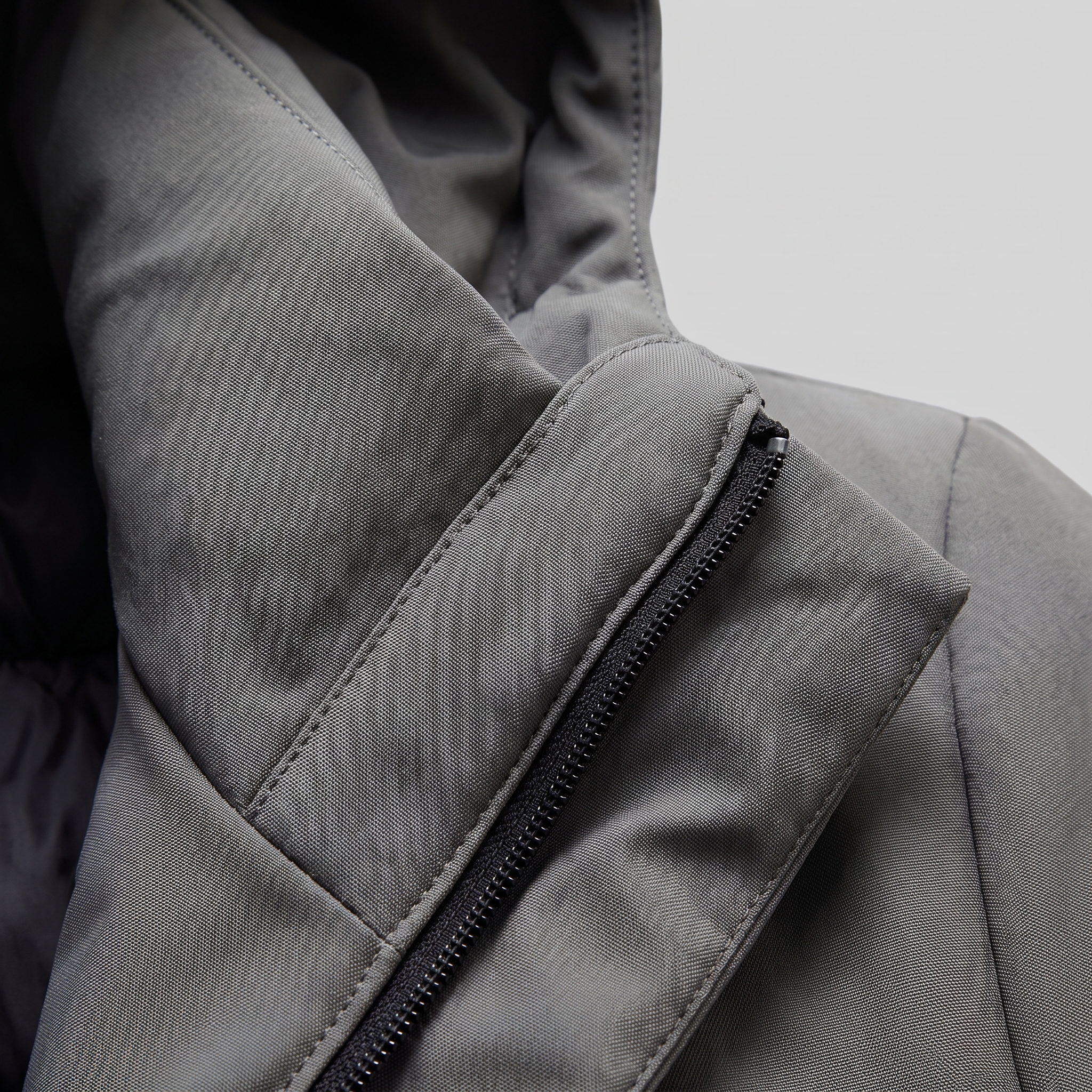 Herren Longline-Jacke mit Kapuze und Steppung