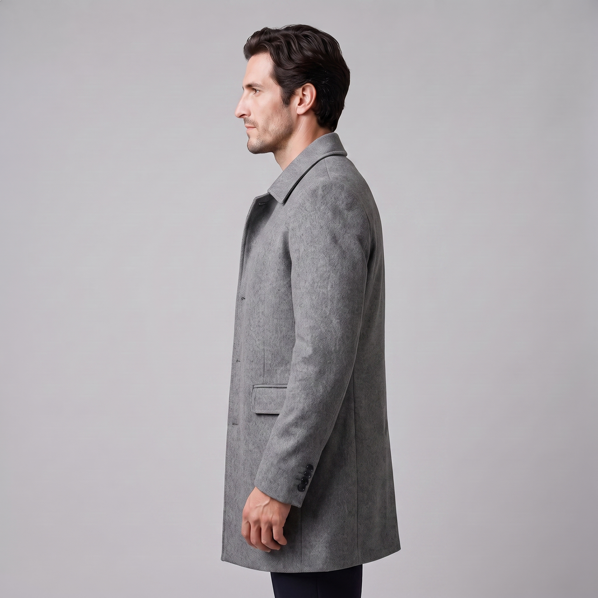 Herren Mantel mit gestepptem Innenfutter