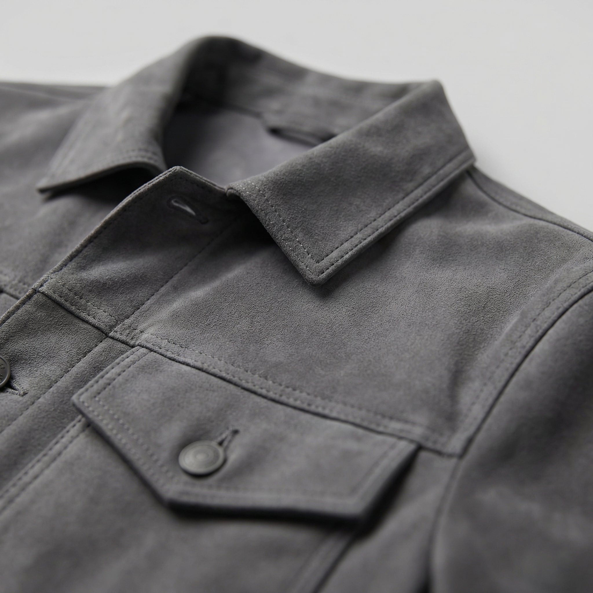 Herren Minimalistische Jacke Mit Knopfverschluss