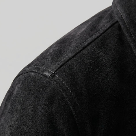 Herren Minimalistische Jacke Mit Knopfverschluss