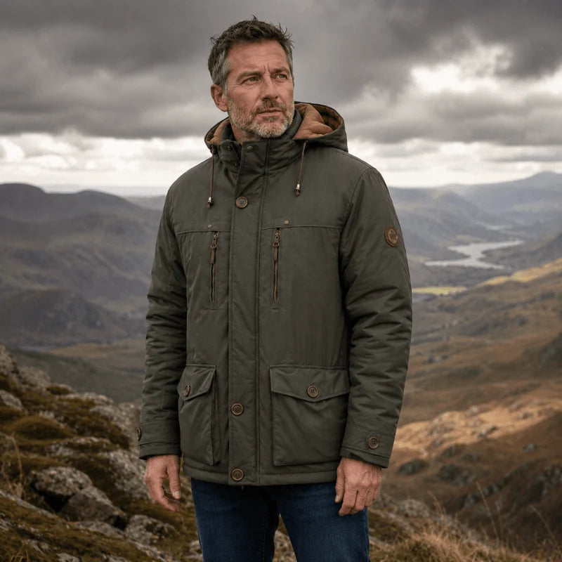 Herren Outdoor Jacke mit Isolierung und Kapuze