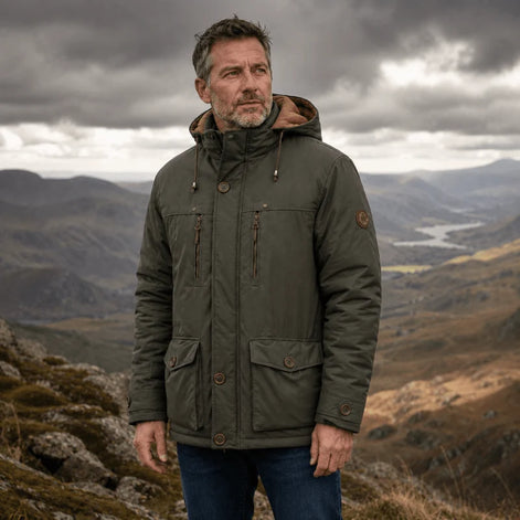 Herren Outdoor Jacke mit Isolierung und Kapuze
