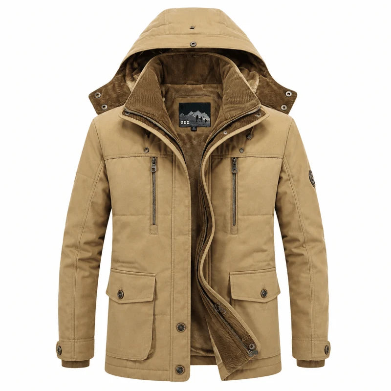 Herren Outdoor Jacke mit Isolierung und Kapuze