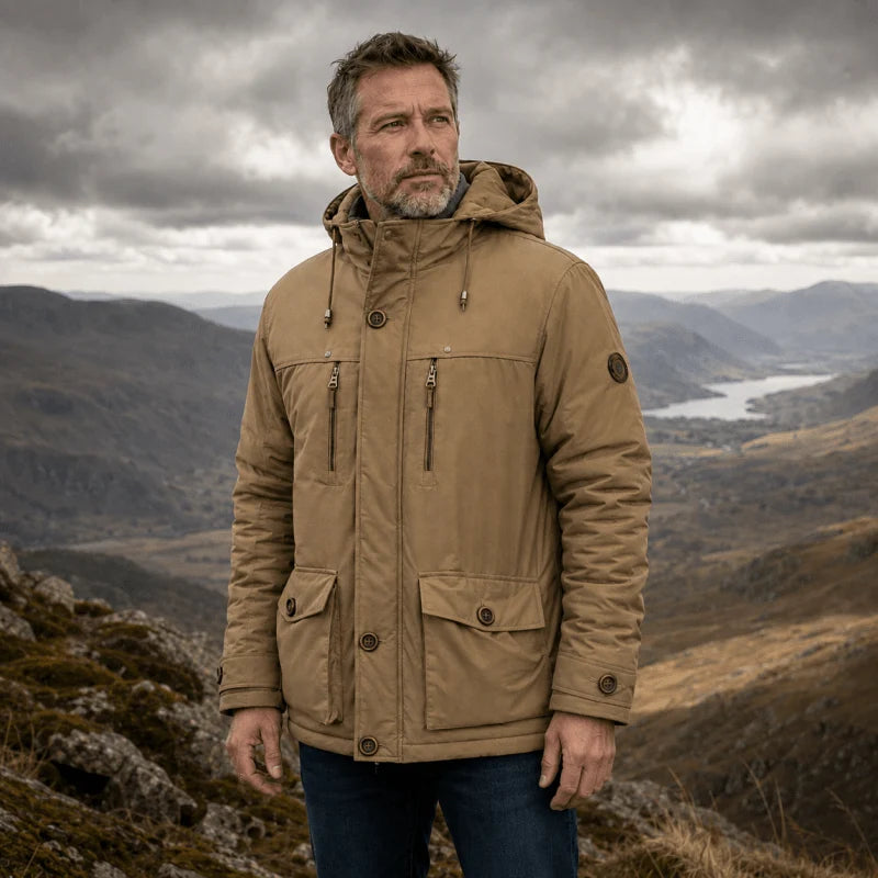 Herren Outdoor Jacke mit Isolierung und Kapuze
