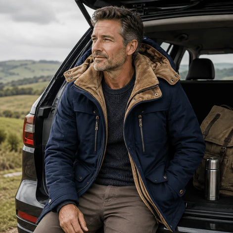 Herren Outdoor Jacke mit Isolierung und Kapuze