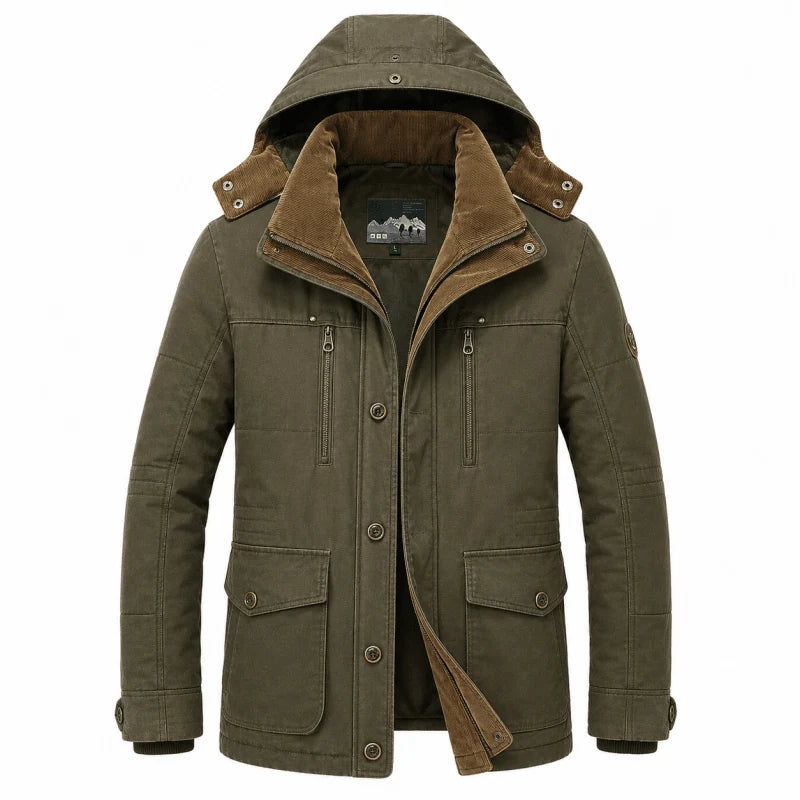 Herren Outdoor Jacke mit Isolierung und Kapuze