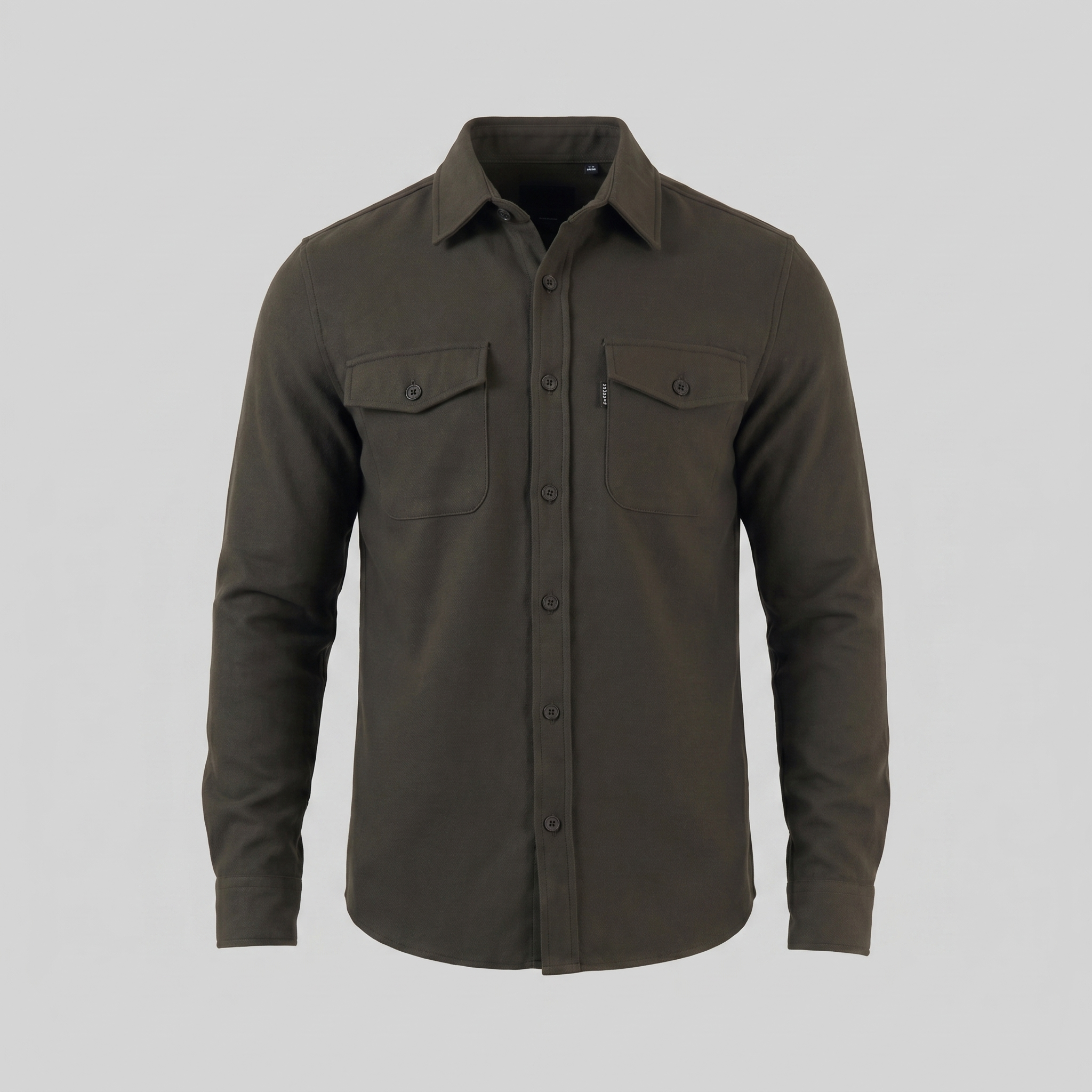 Herren Overshirt Mit Zwei Brusttaschen Slim Fit