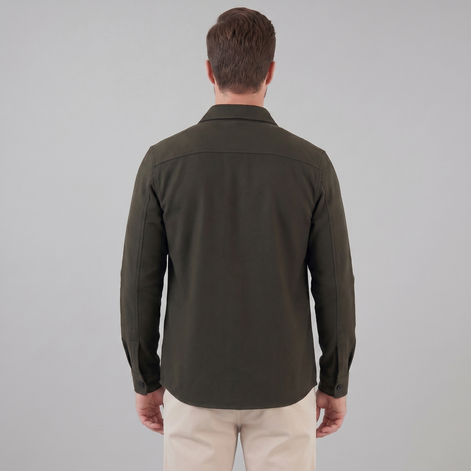 Herren Overshirt Mit Zwei Brusttaschen Slim Fit
