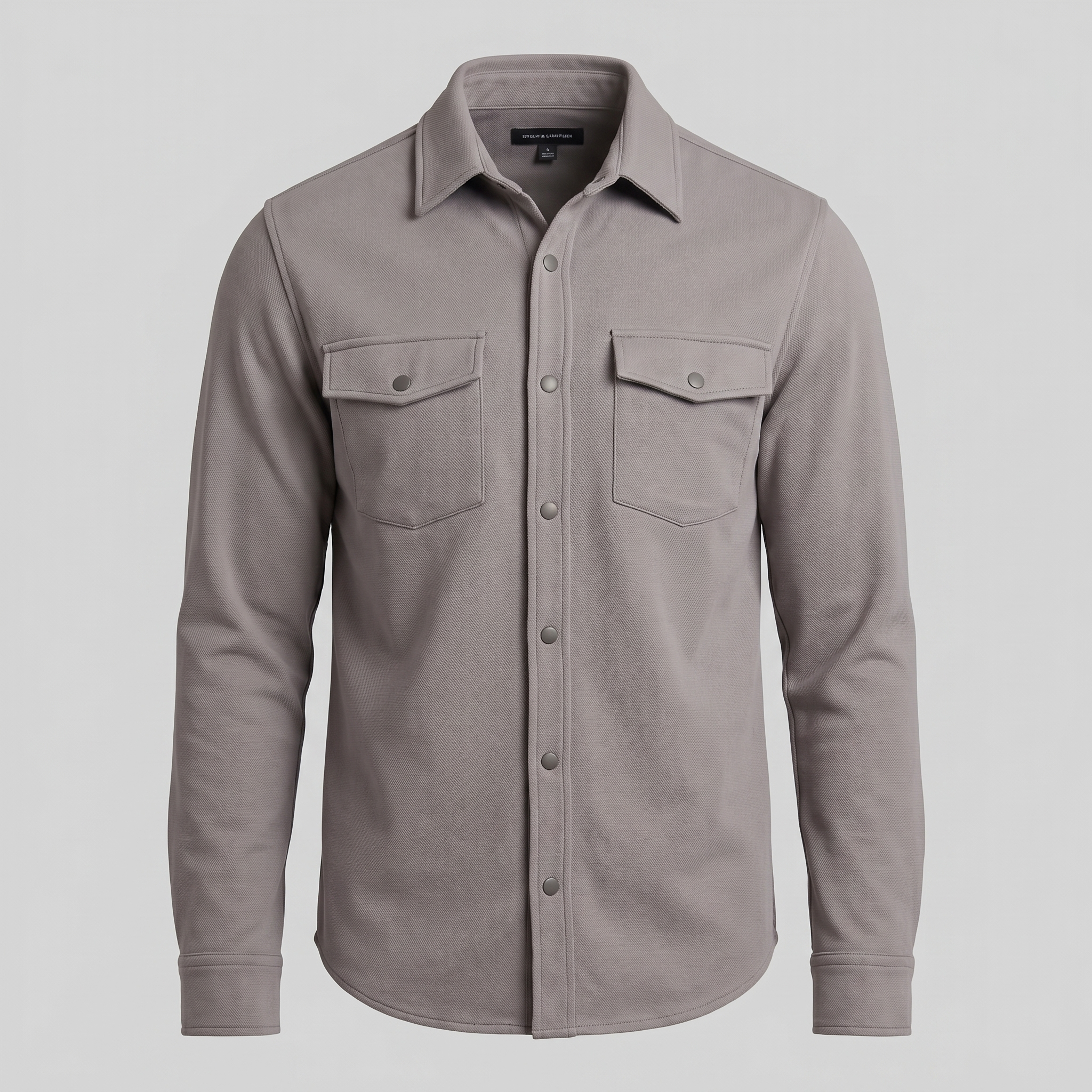 Herren Overshirt Mit Zwei Brusttaschen Slim Fit