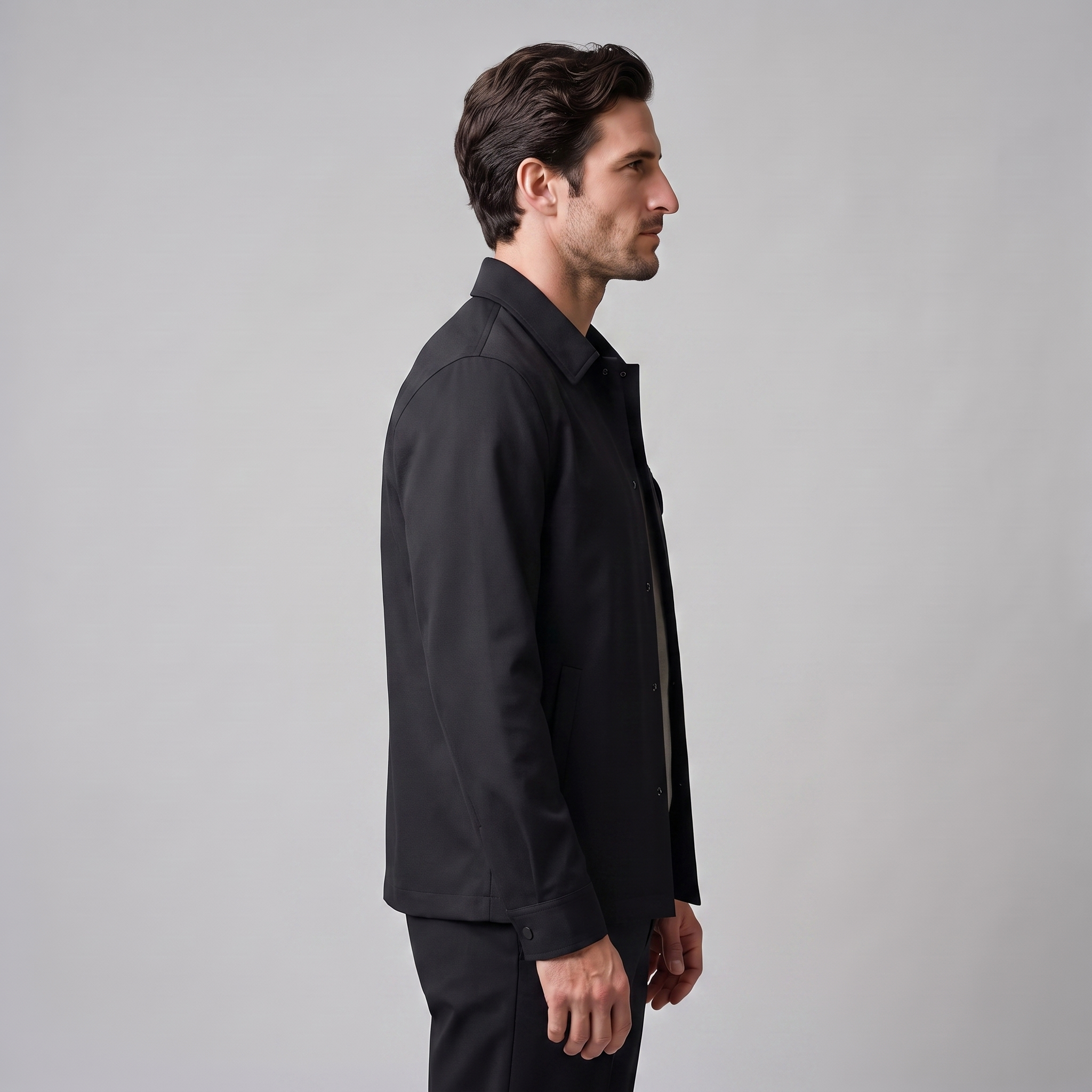 Herren Overshirt mit Brusttasche