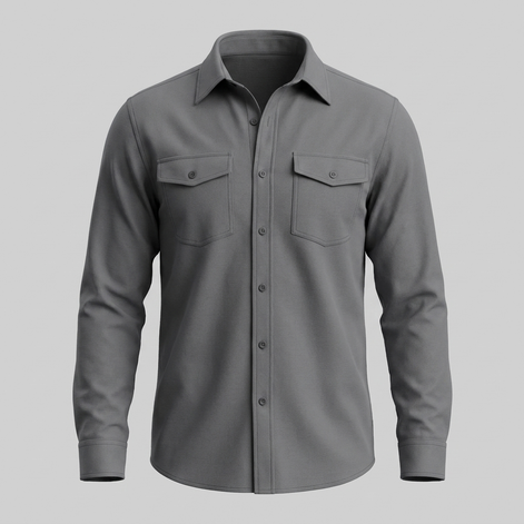 Herren Overshirt mit Flap-Taschen