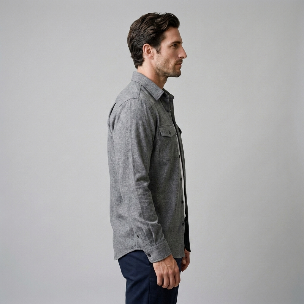 Herren Overshirt mit Flap-Taschen