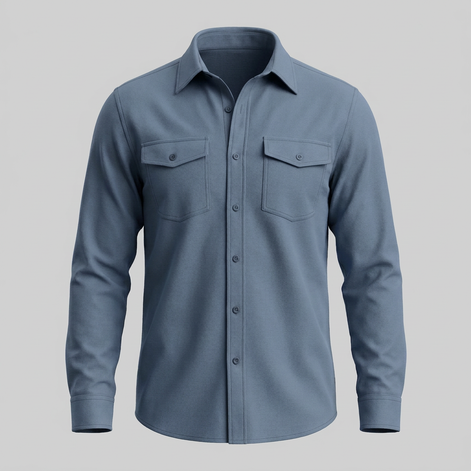 Herren Overshirt mit Flap-Taschen