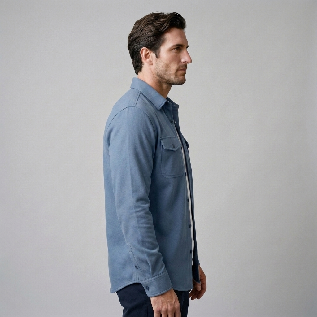 Herren Overshirt mit Flap-Taschen