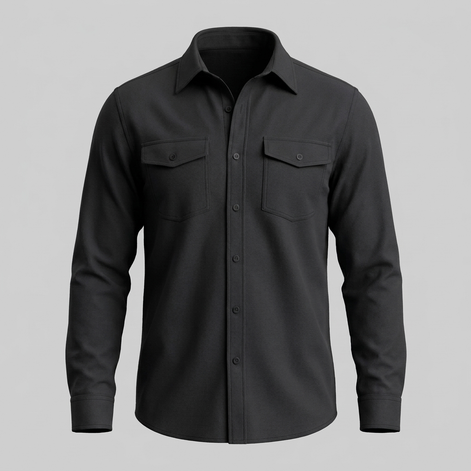Herren Overshirt mit Flap-Taschen