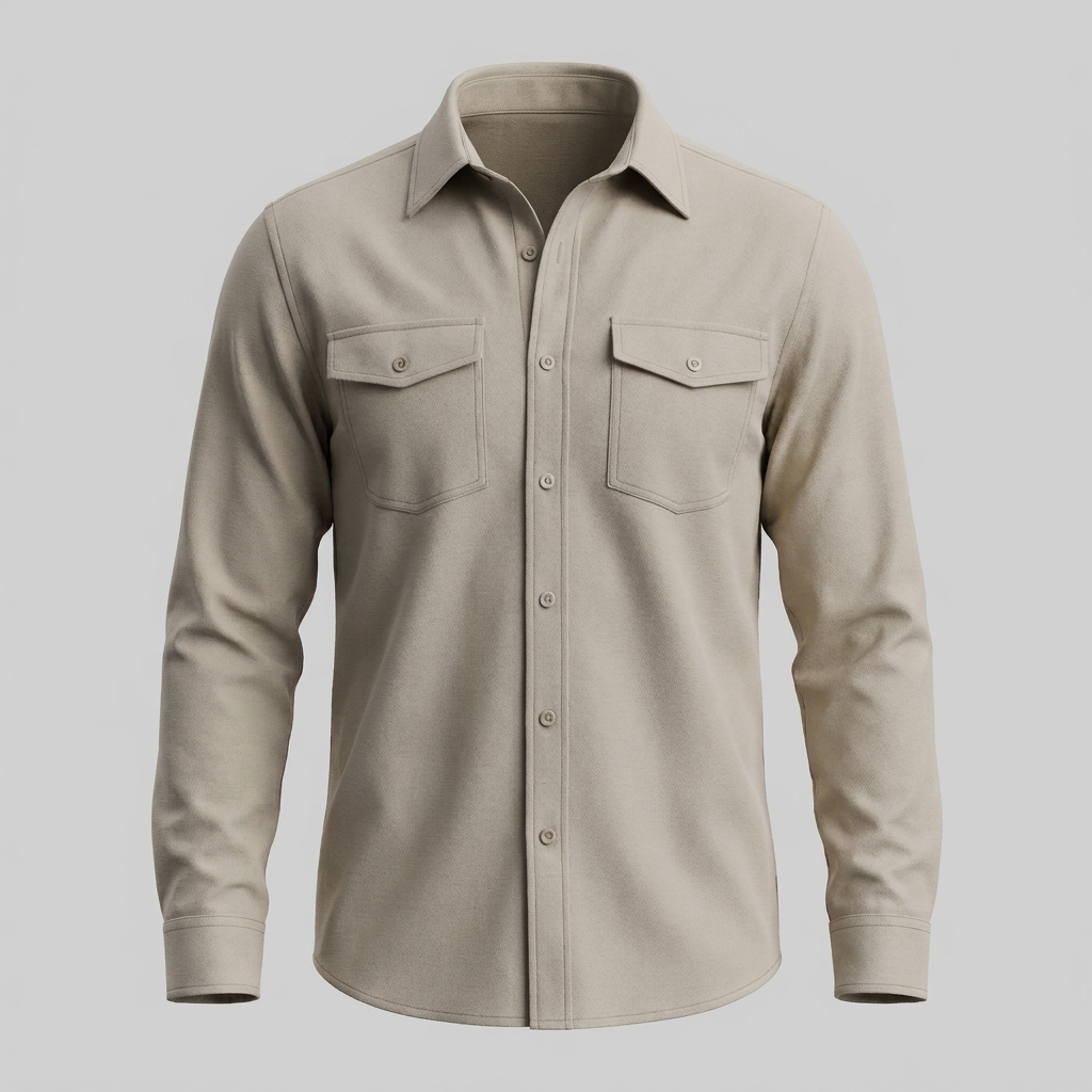 Herren Overshirt mit Flap-Taschen