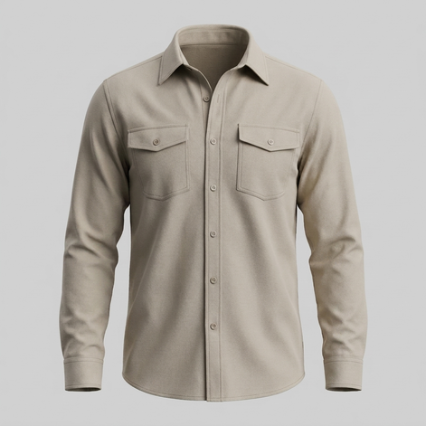 Herren Overshirt mit Flap-Taschen
