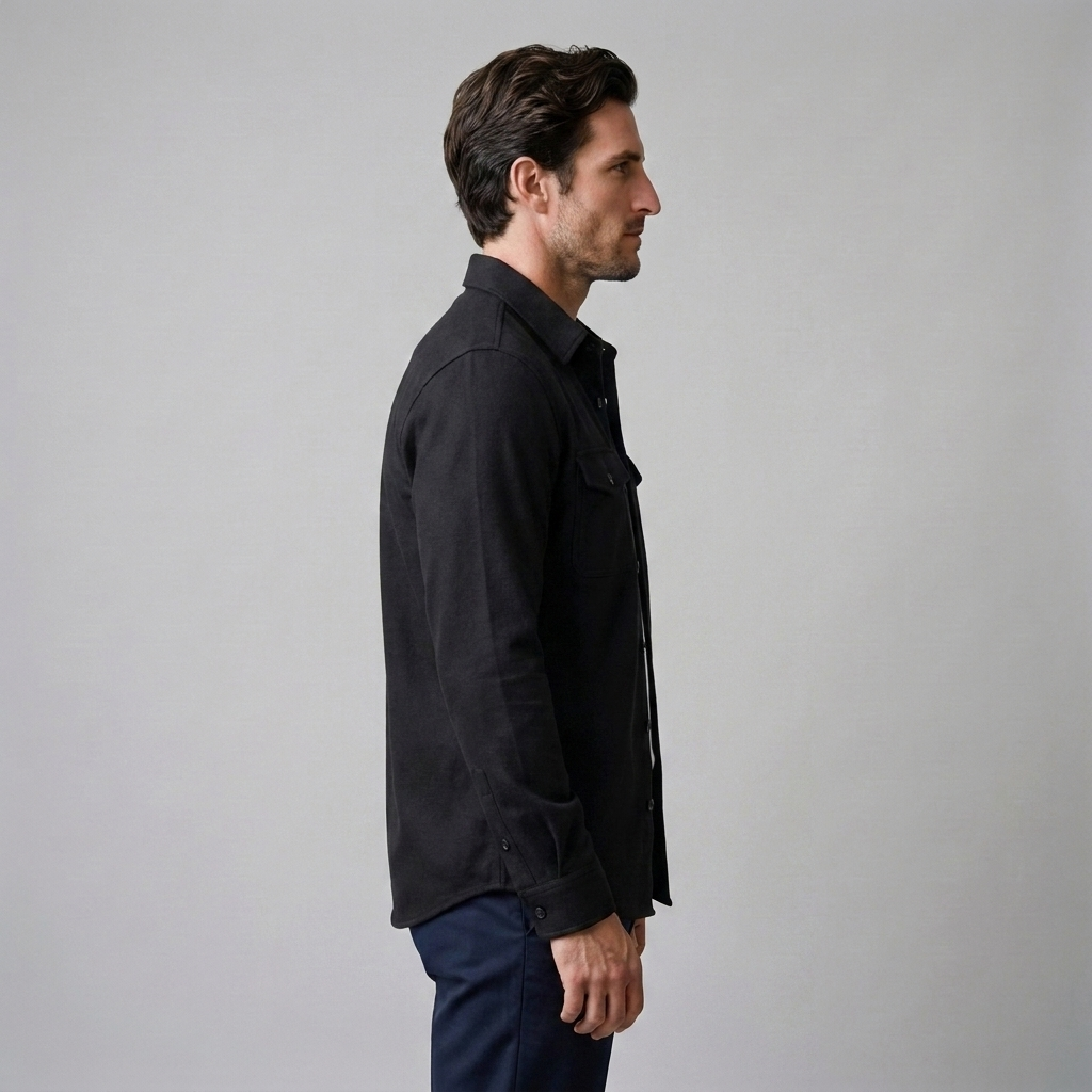Herren Overshirt mit Flap-Taschen