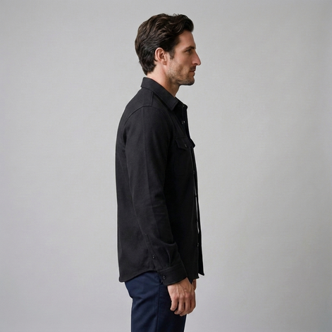 Herren Overshirt mit Flap-Taschen