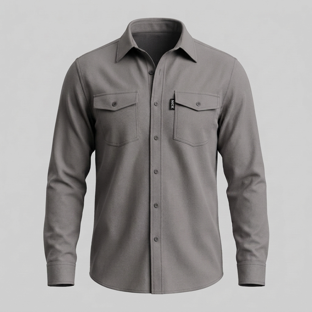 Herren Overshirt mit Flap-Taschen