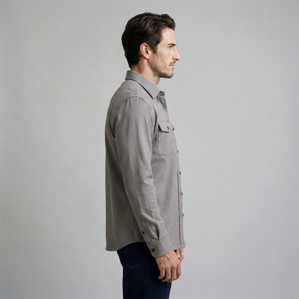 Herren Overshirt mit Flap-Taschen