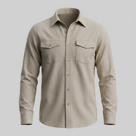 Herren Overshirt mit Flap-Taschen