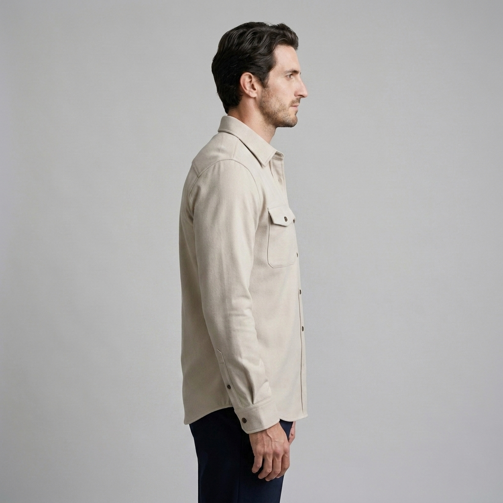 Herren Overshirt mit Flap-Taschen